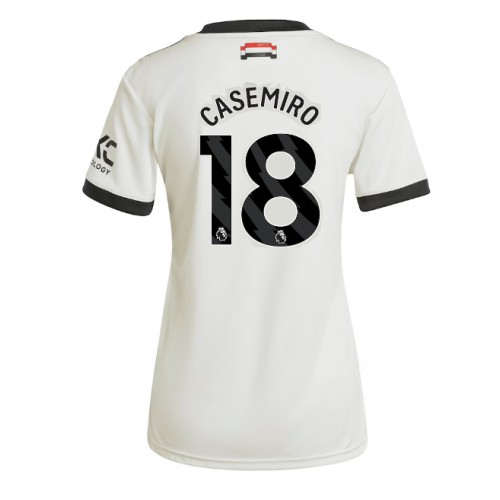 Fotballdrakt Dame Manchester United Casemiro #18 Tredjedrakt 2024-25 Kortermet